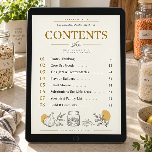 The Essential Pantry Blueprint